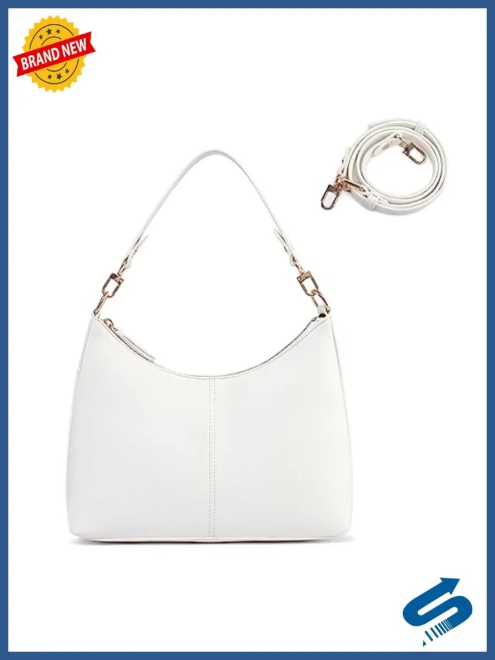 Women's PU Leather Small Shoulder Bag Crossbody Purse Work Travel